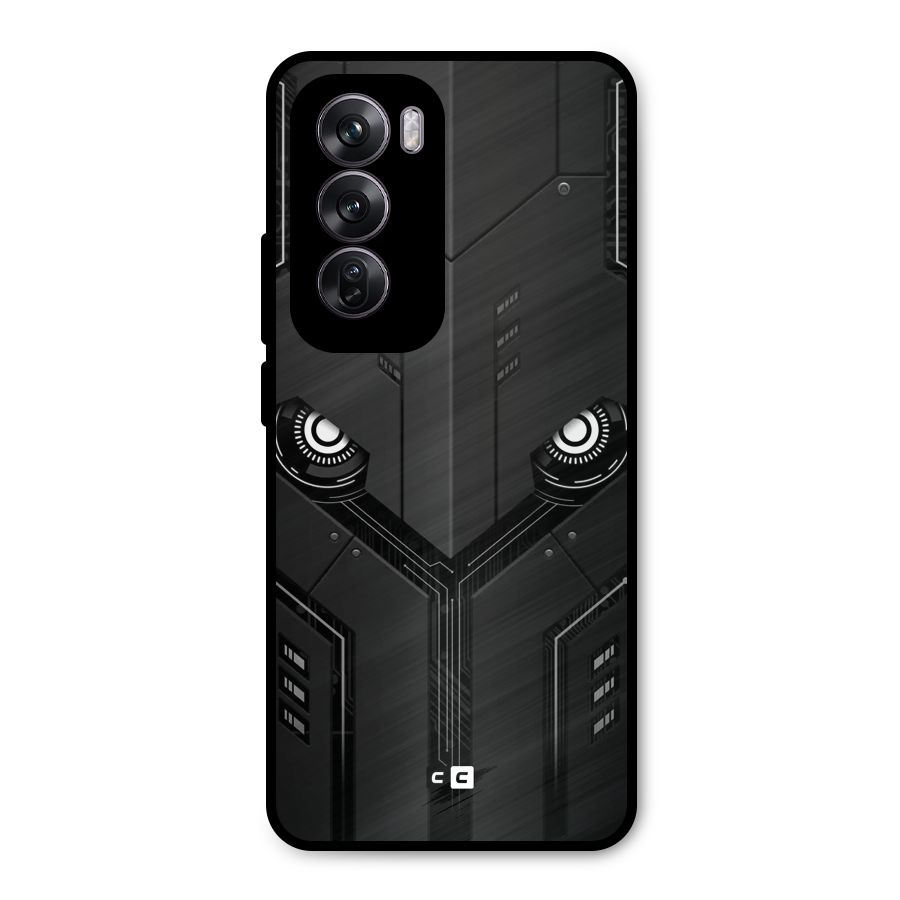 Tech Eye Metal Back Case for Oppo Reno12 Pro