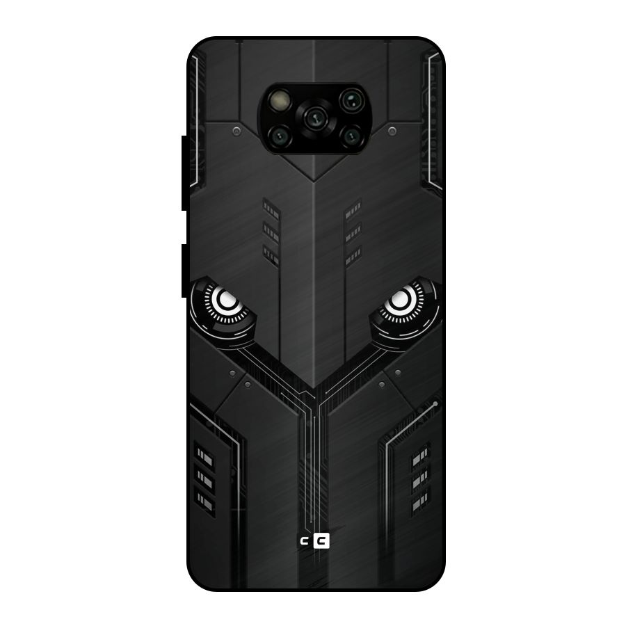 Tech Eye Metal Back Case for Poco X3
