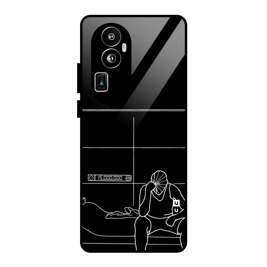 Teen Merits Glass Back Case for Oppo Reno10 Pro Plus