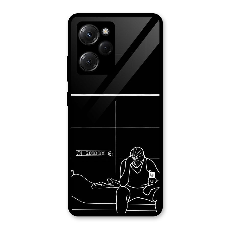 Teen Merits Glass Back Case for Poco X5 Pro