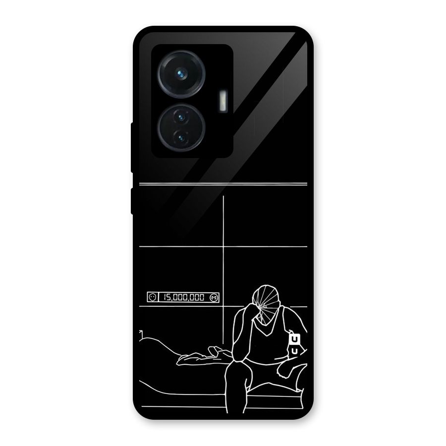 Teen Merits Glass Back Case for Vivo T1 44W