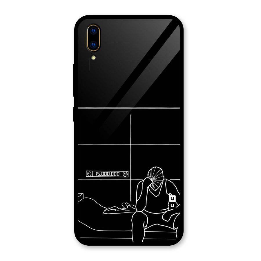 Teen Merits Glass Back Case for Vivo V11 Pro