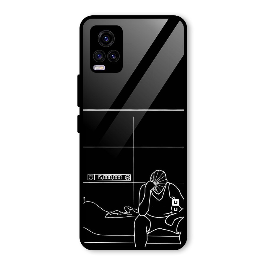 Teen Merits Glass Back Case for Vivo V20 2021