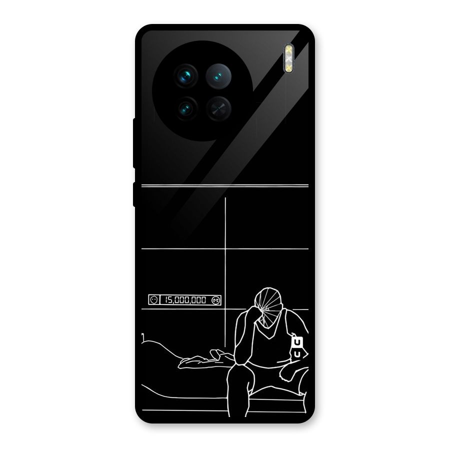 Teen Merits Glass Back Case for Vivo X90