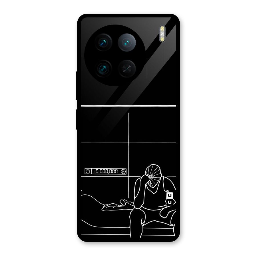 Teen Merits Glass Back Case for Vivo X90 Pro