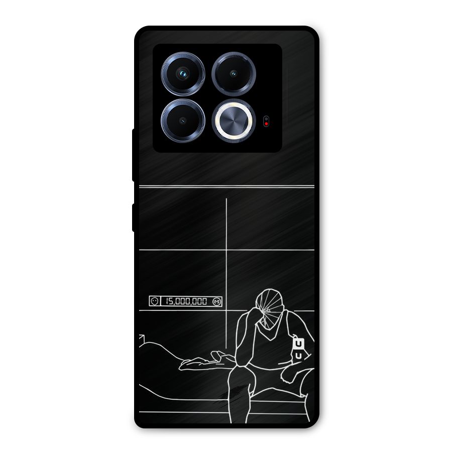 Teen Merits Metal Back Case for Infinix Note 40 5G