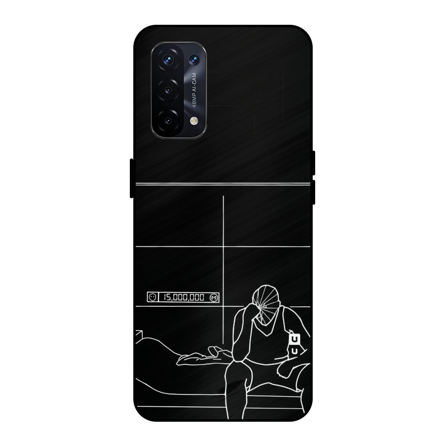 Teen Merits Metal Back Case for Oppo A74 5G