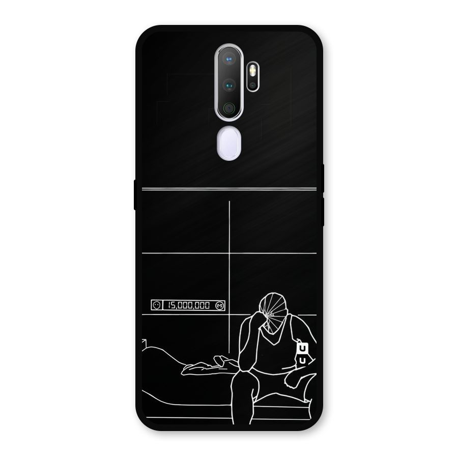Teen Merits Metal Back Case for Oppo A9 (2020)