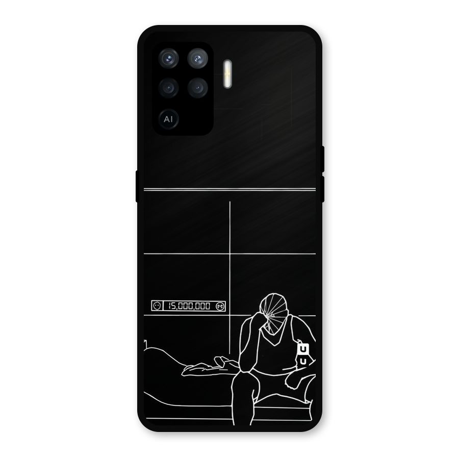 Teen Merits Metal Back Case for Oppo F19 Pro