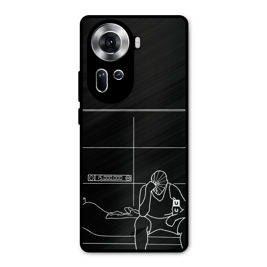 Teen Merits Metal Back Case for Oppo Reno11 5G