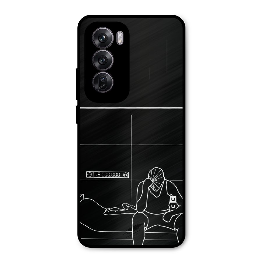 Teen Merits Metal Back Case for Oppo Reno12 Pro