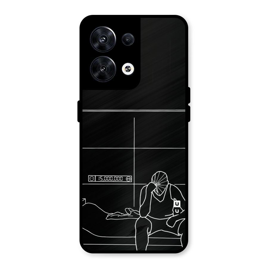 Teen Merits Metal Back Case for Oppo Reno8 5G