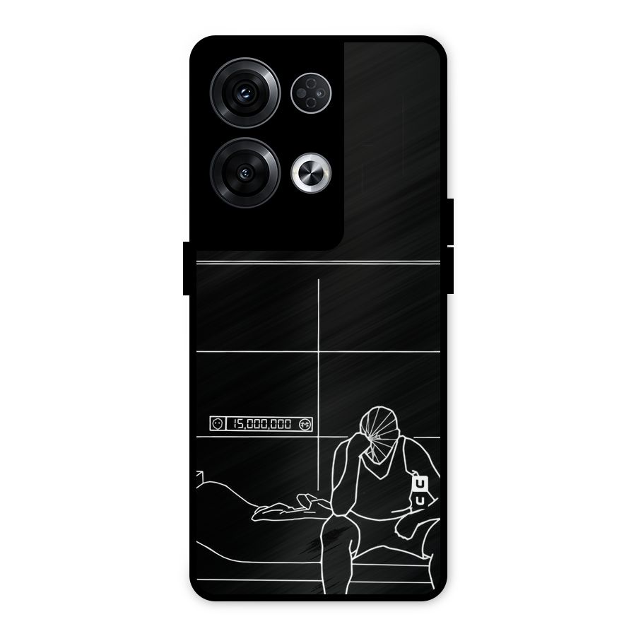 Teen Merits Metal Back Case for Oppo Reno8 Pro 5G