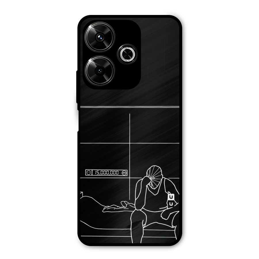 Teen Merits Metal Back Case for Poco M6 Plus