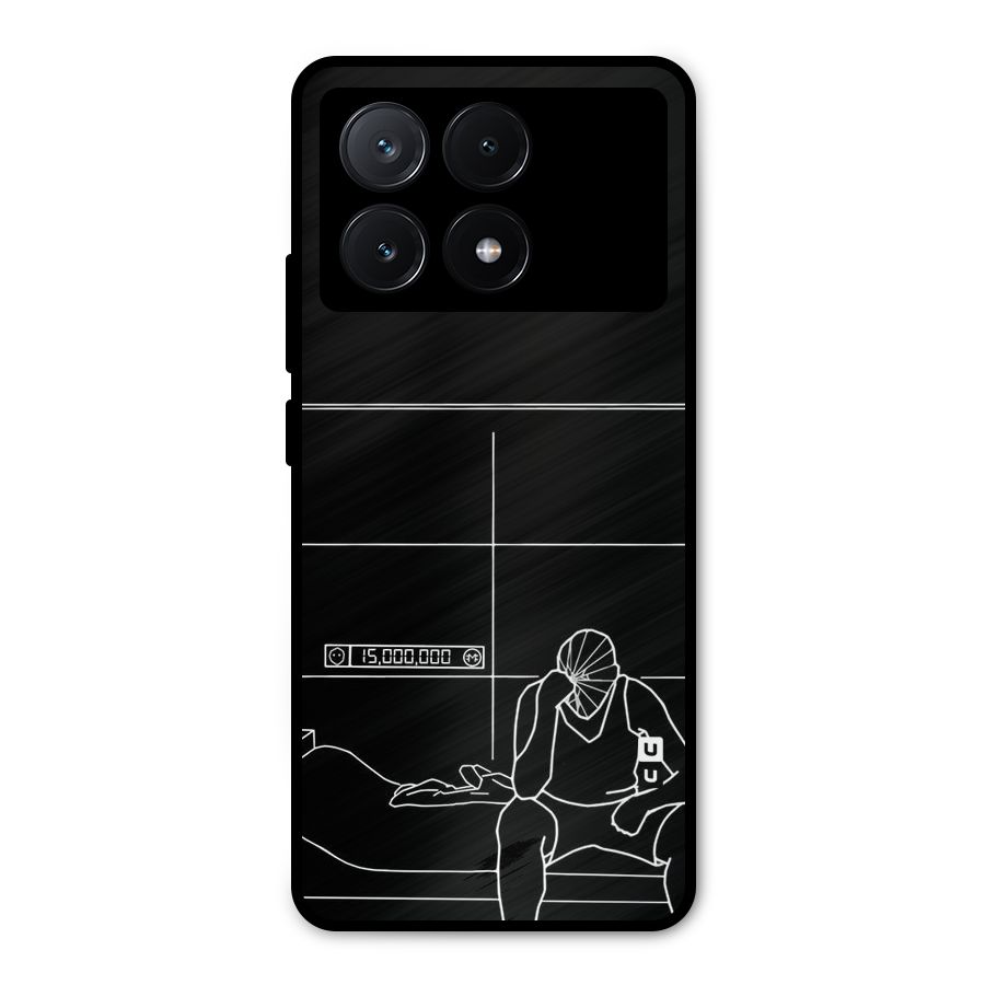 Teen Merits Metal Back Case for Poco X6 Pro