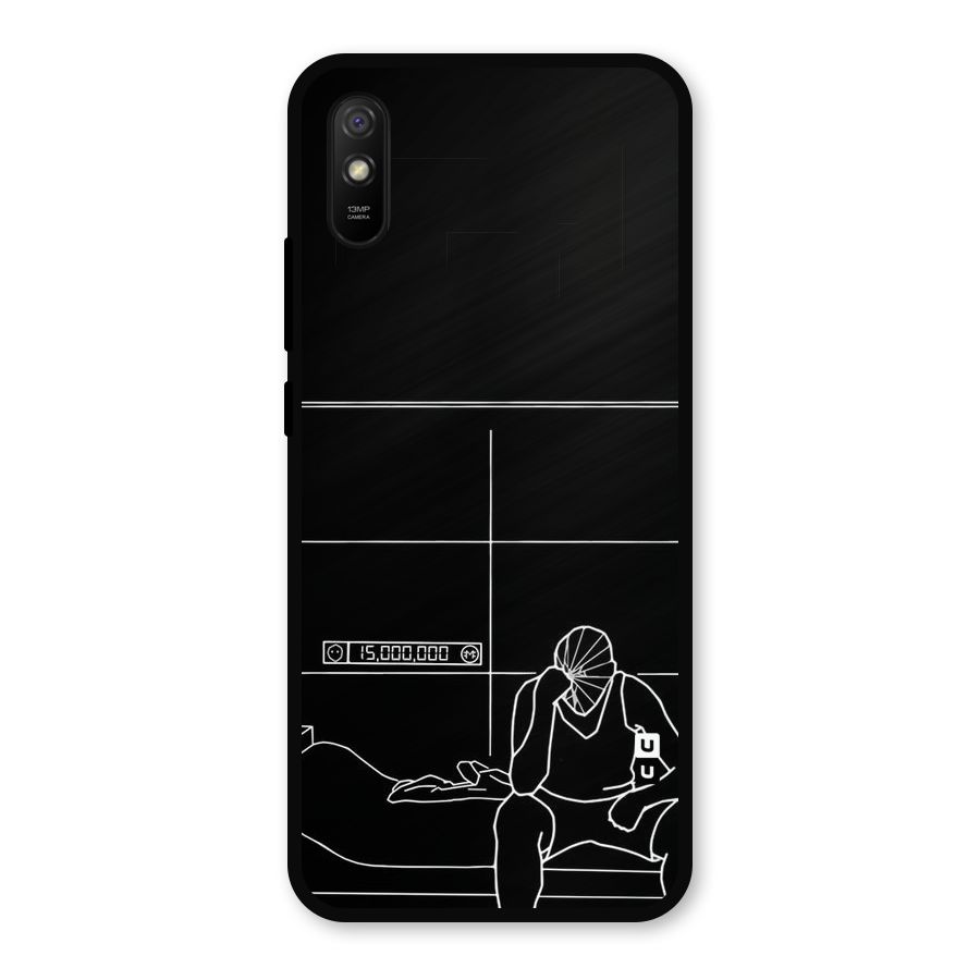 Teen Merits Metal Back Case for Redmi 9a