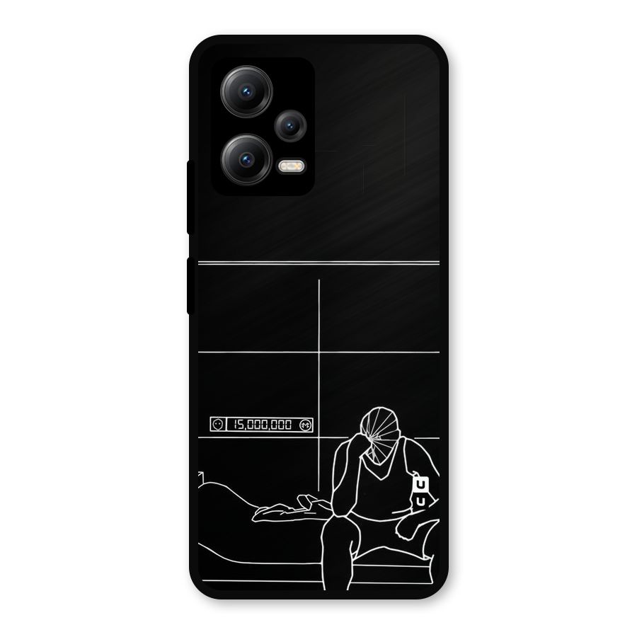 Teen Merits Metal Back Case for Redmi Note 12 5G