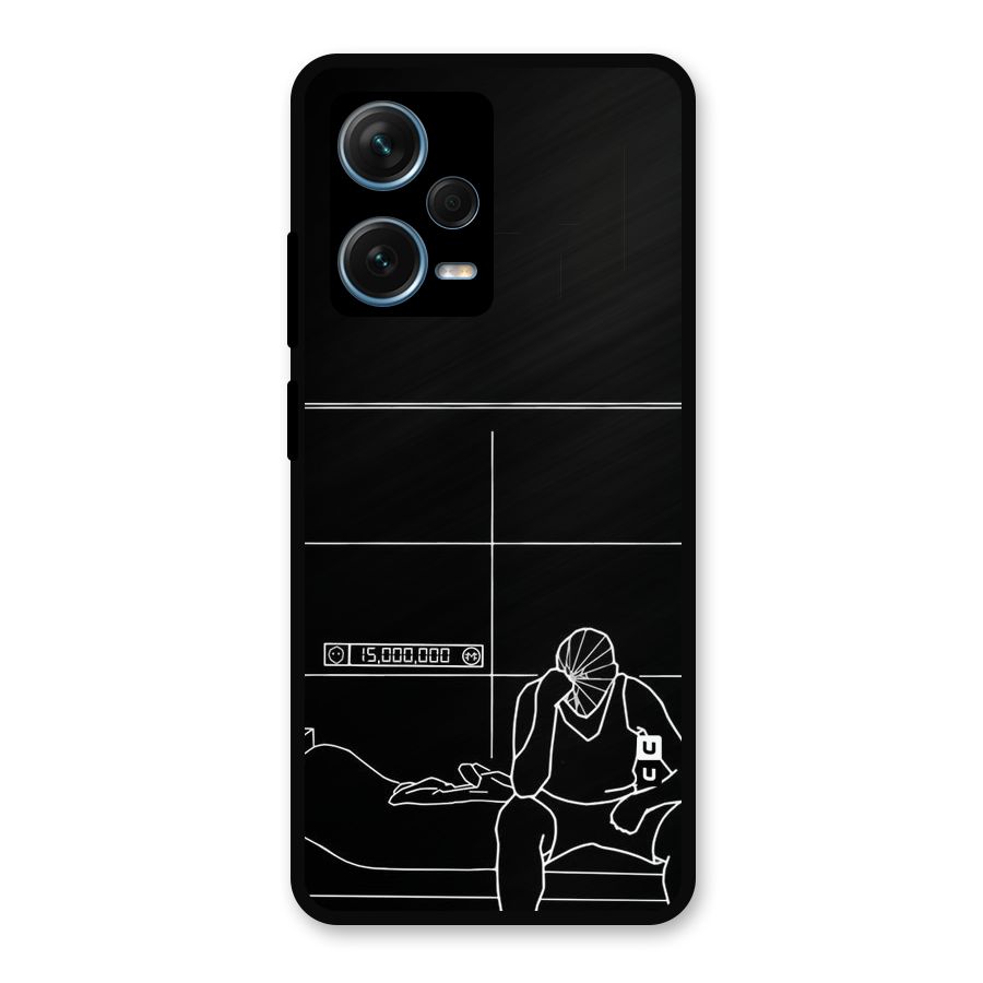 Teen Merits Metal Back Case for Redmi Note 12 Pro Plus 5G