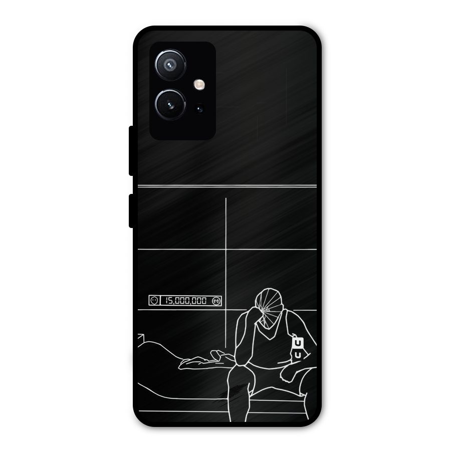 Teen Merits Metal Back Case for Vivo T1 5G