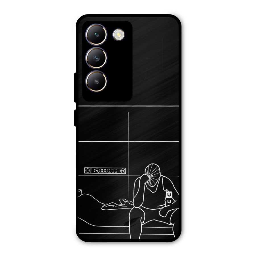 Teen Merits Metal Back Case for Vivo T3 5G