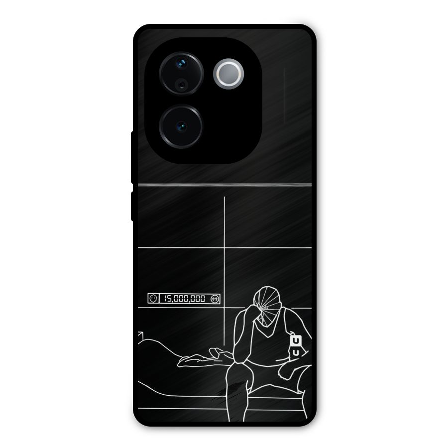 Teen Merits Metal Back Case for Vivo T3 Pro