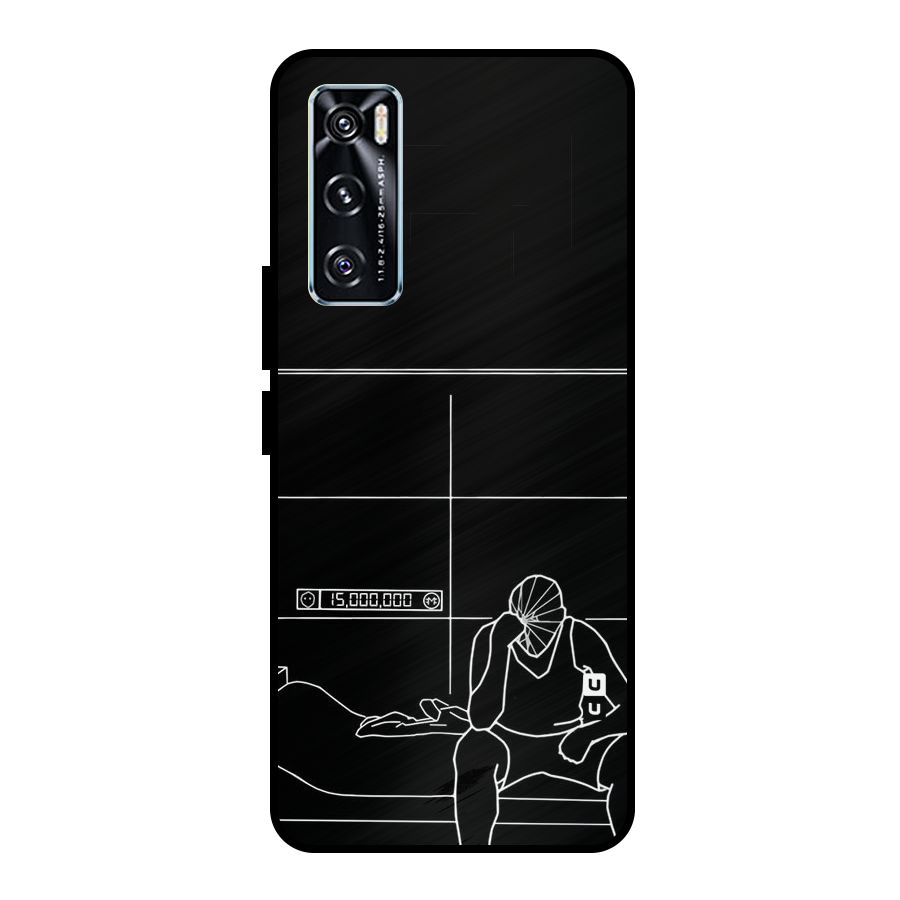 Teen Merits Metal Back Case for Vivo V20 SE
