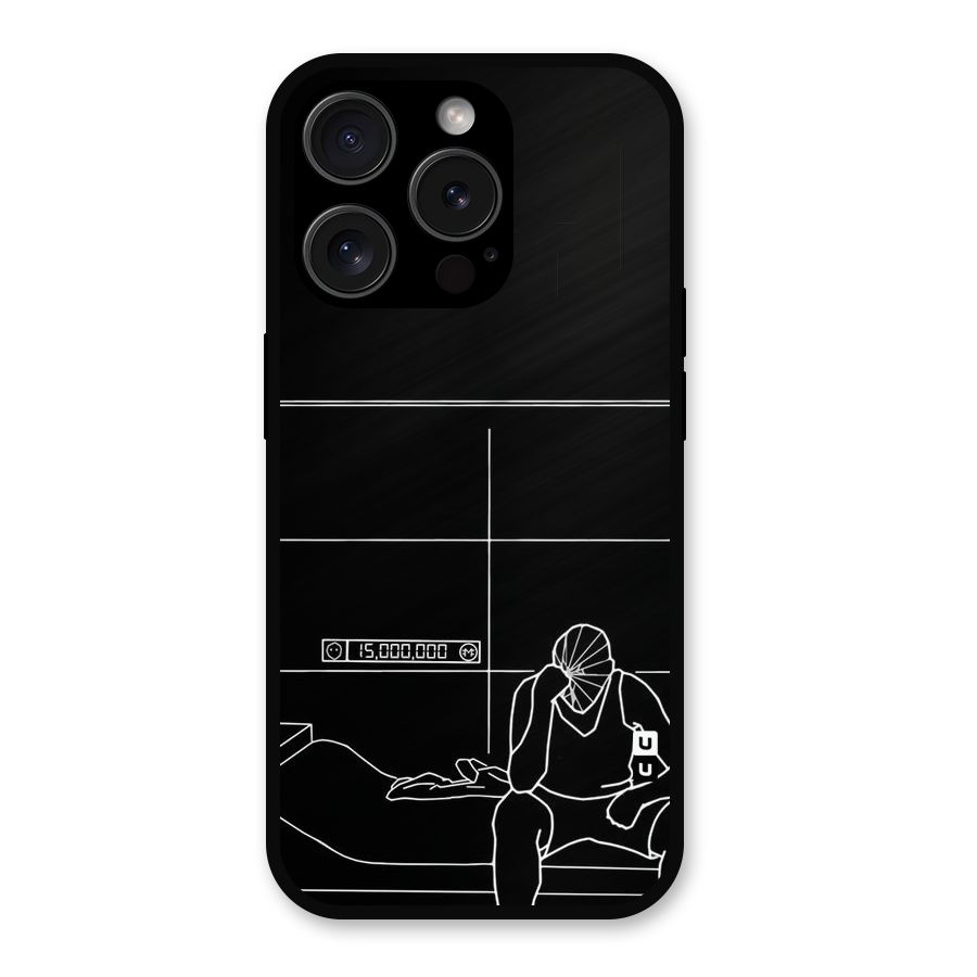 Teen Merits Metal Back Case for iPhone 15 Pro