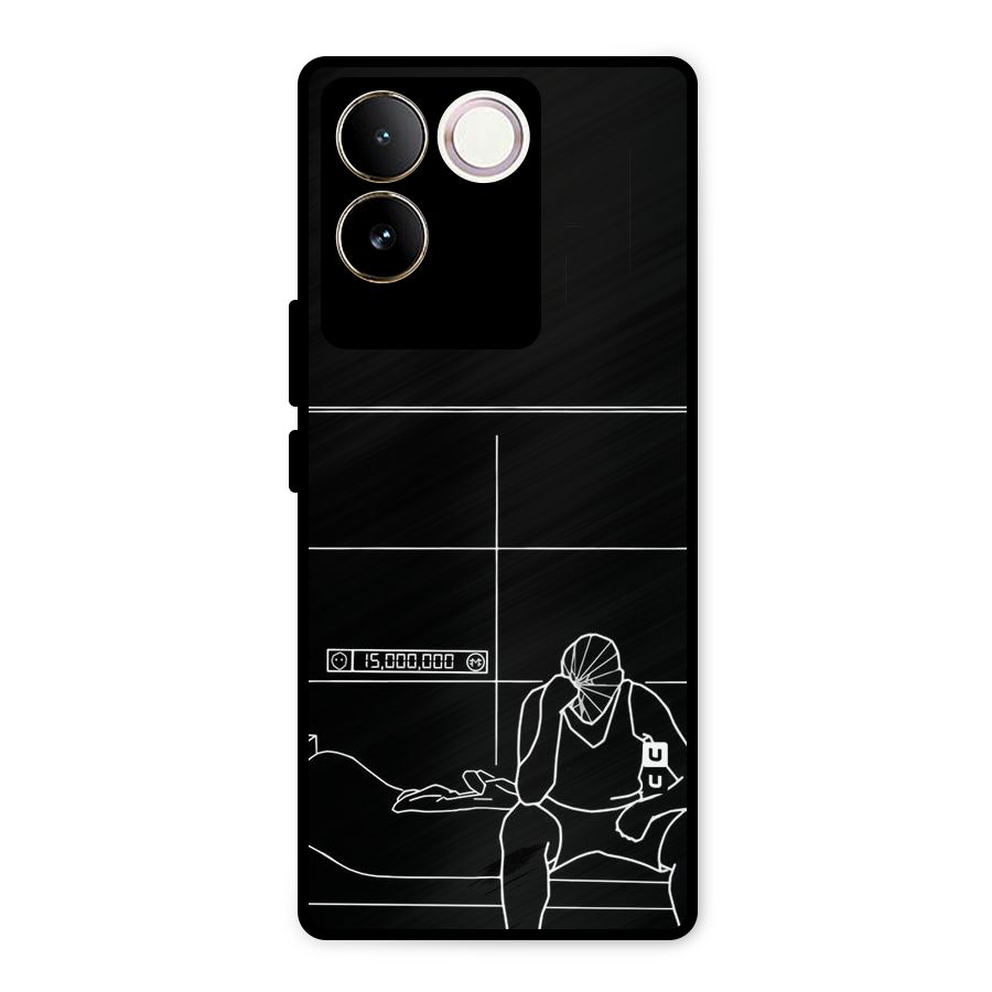 Teen Merits Metal Back Case for iQOO Z7 Pro