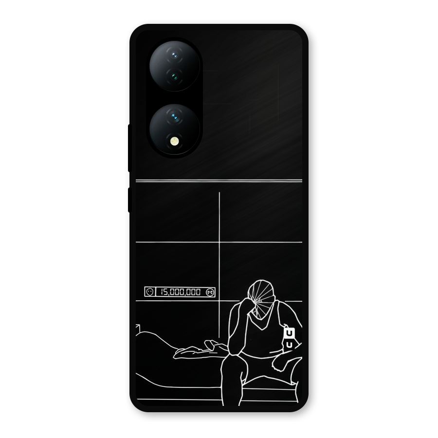 Teen Merits Metal Back Case for iQOO Z7s