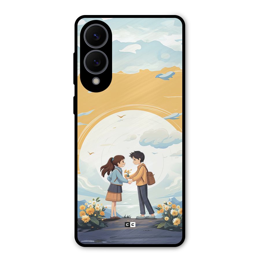 Teenage Anime Couple Metal Back Case for Galaxy S25 Edge