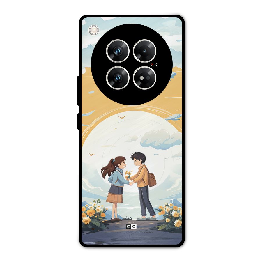 Teenage Anime Couple Metal Back Case for Infinix Zero 40 5G