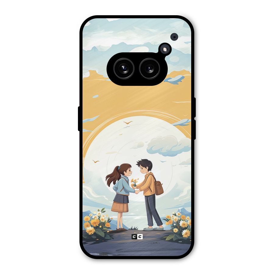Teenage Anime Couple Metal Back Case for Nothing Phone 2a Plus