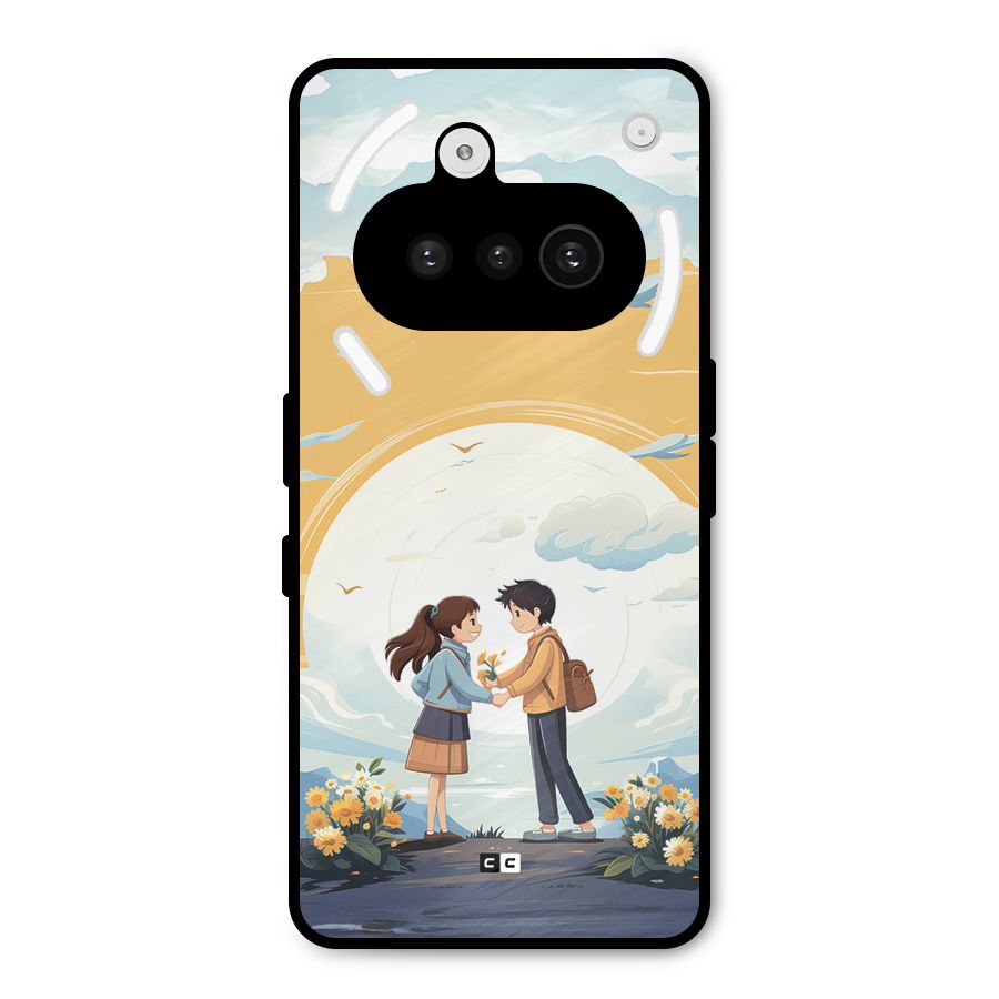 Teenage Anime Couple Metal Back Case for Nothing Phone 3a