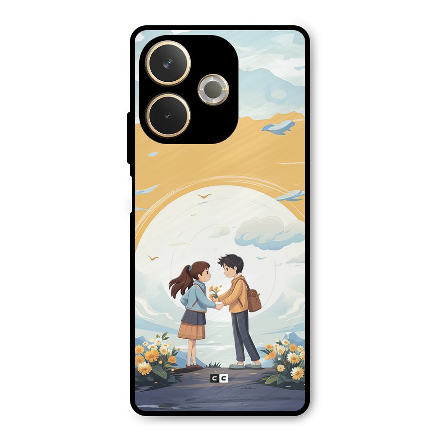Teenage Anime Couple Metal Back Case for Oppo A5 Pro