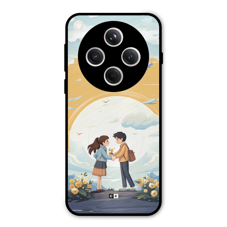 Teenage Anime Couple Metal Back Case for Oppo Find X8