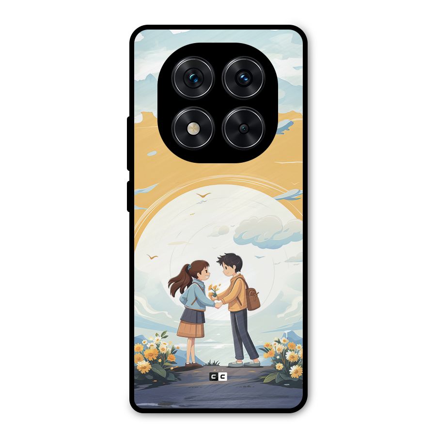 Teenage Anime Couple Metal Back Case for Poco X7