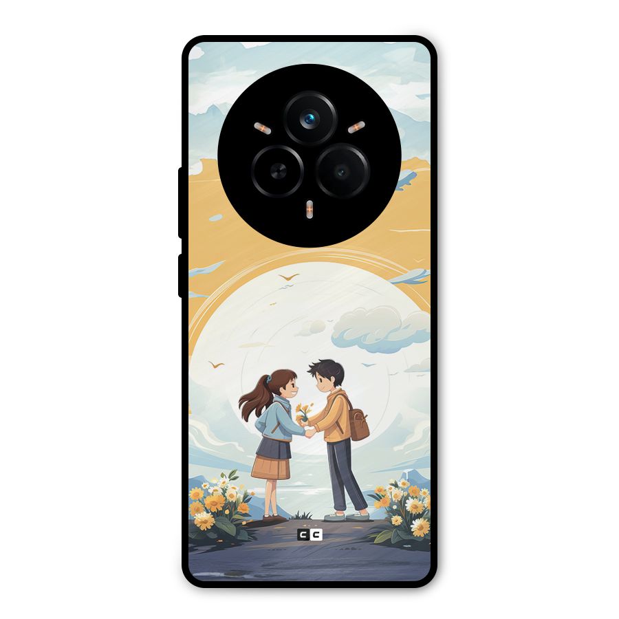 Teenage Anime Couple Metal Back Case for Realme 14 Pro