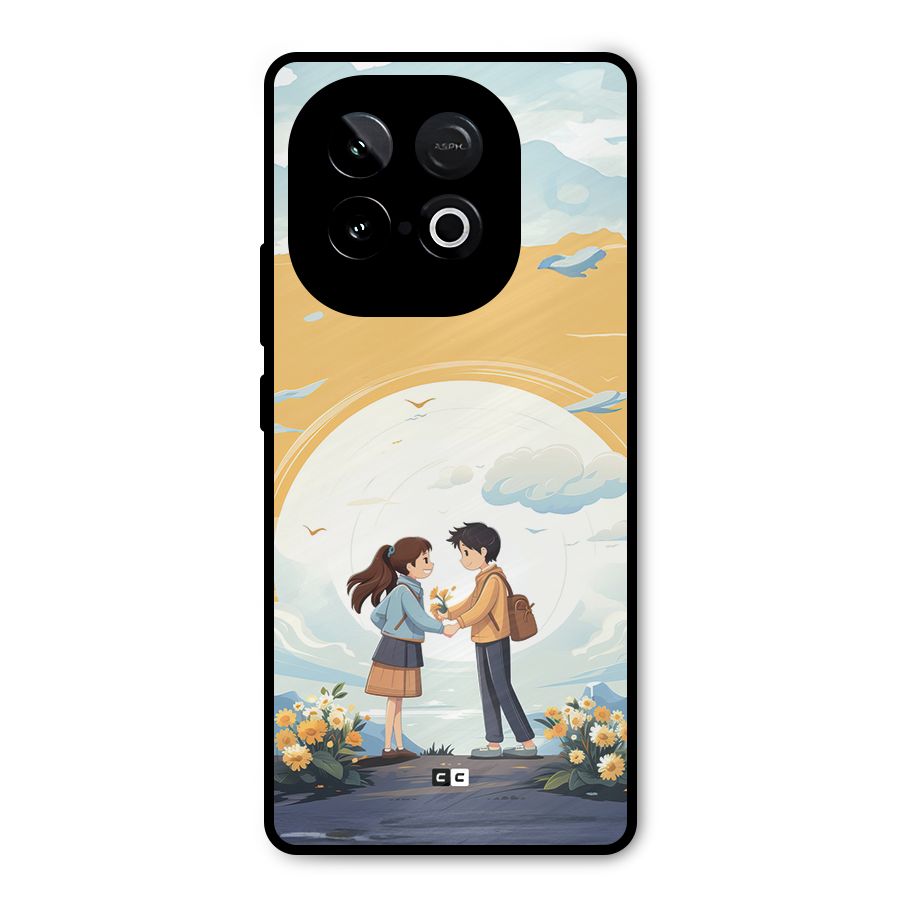Teenage Anime Couple Metal Back Case for iQOO Neo 10