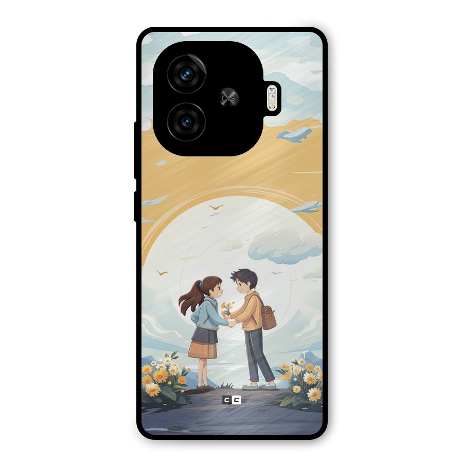 Teenage Anime Couple Metal Back Case for iQOO Z9 Turbo