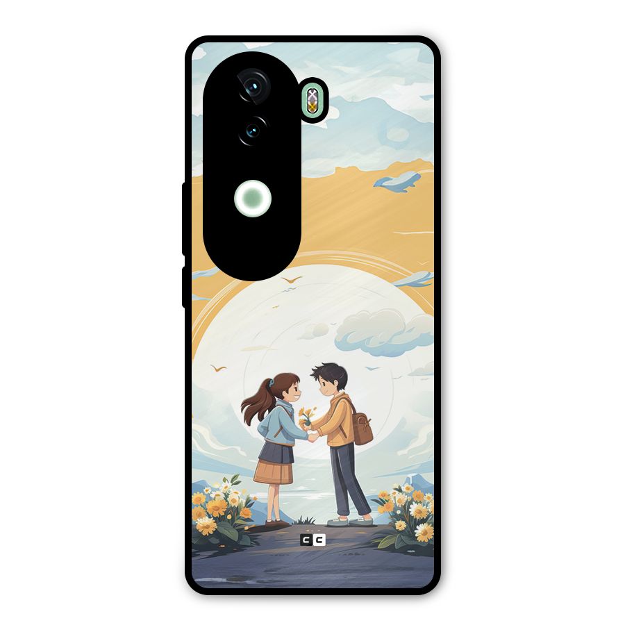 Teenage Anime Couple Metal Back Case for iQOO Z9s