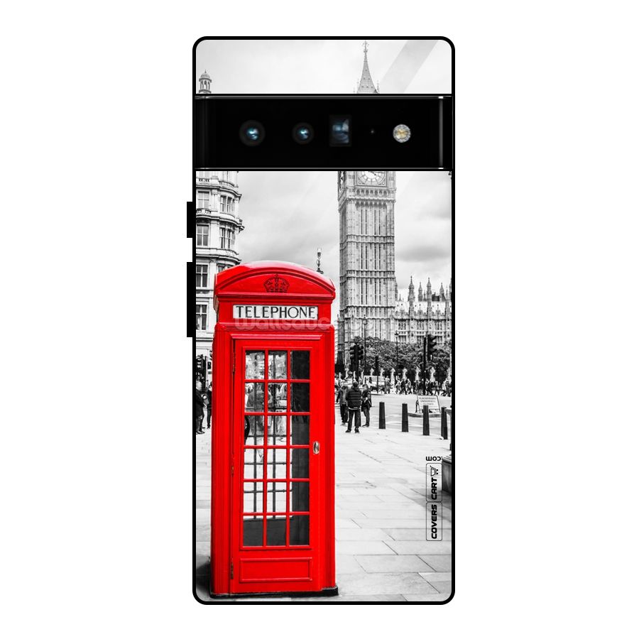 Telephone Booth Glass Back Case for Google Pixel 6 Pro