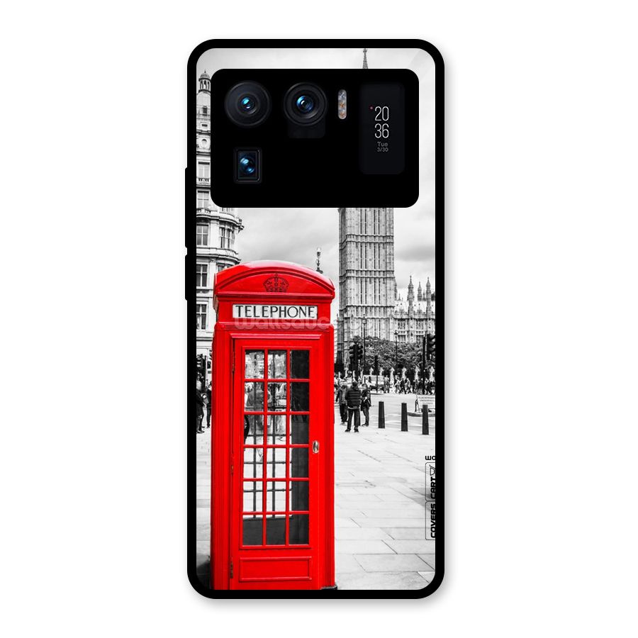 Telephone Booth Glass Back Case for Mi 11 Ultra