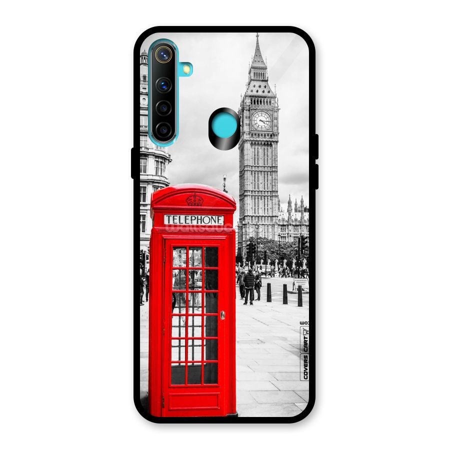 Telephone Booth Glass Back Case for Realme 5