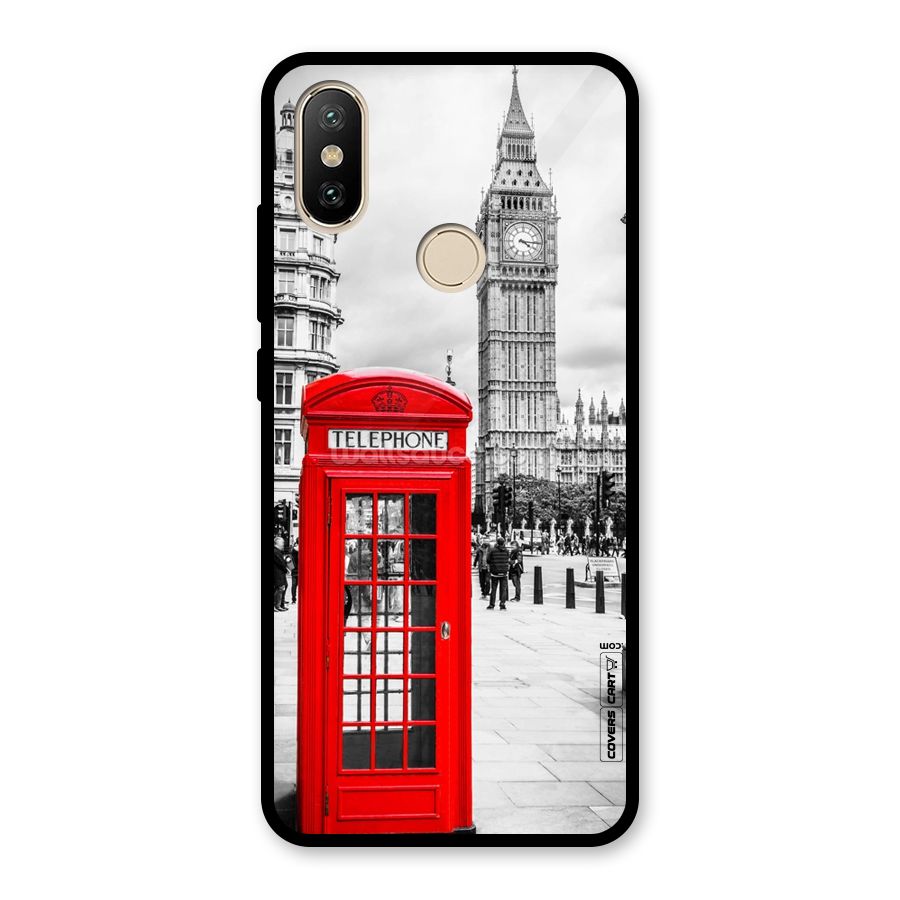 Telephone Booth Glass Back Case for Redmi A2