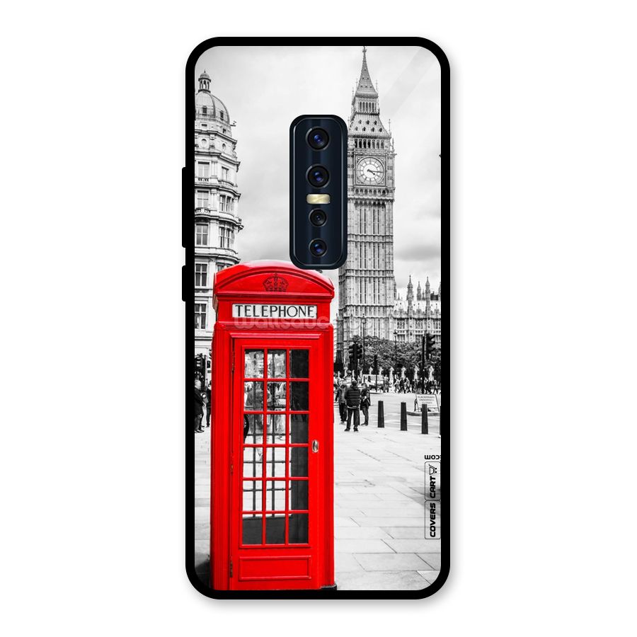 Telephone Booth Glass Back Case for Vivo V17 Pro