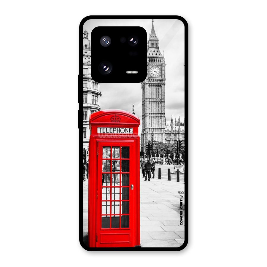 Telephone Booth Glass Back Case for Xiaomi 13 Pro