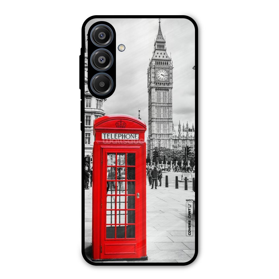 Telephone Booth Metal Back Case for Galaxy A16 5G