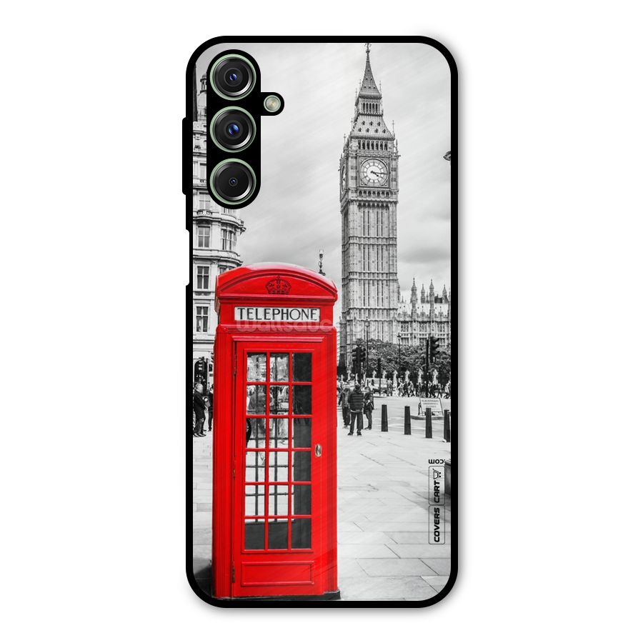 Telephone Booth Metal Back Case for Galaxy F34