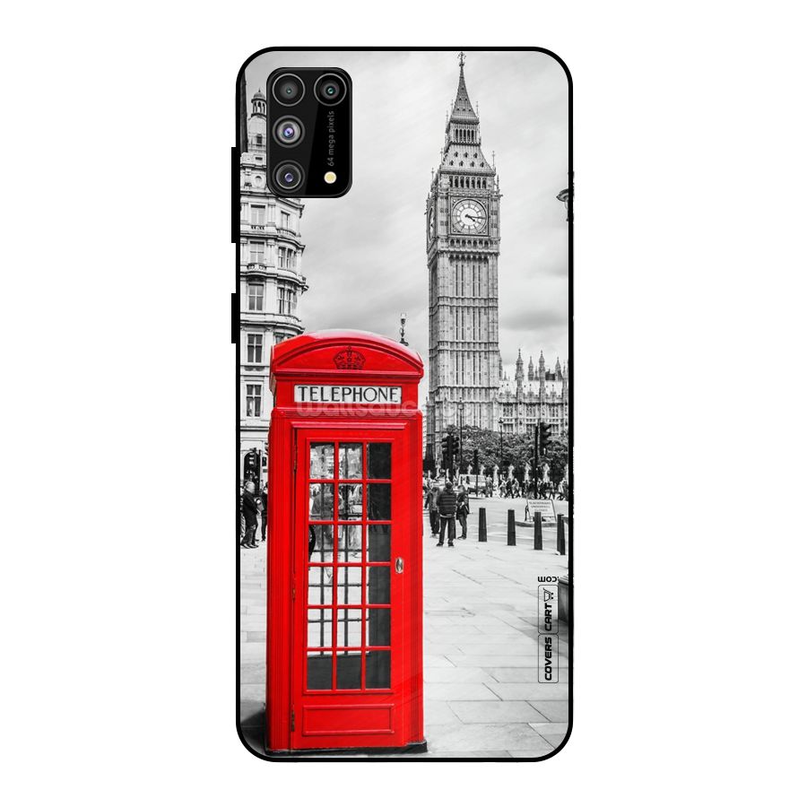 Telephone Booth Metal Back Case for Galaxy F41