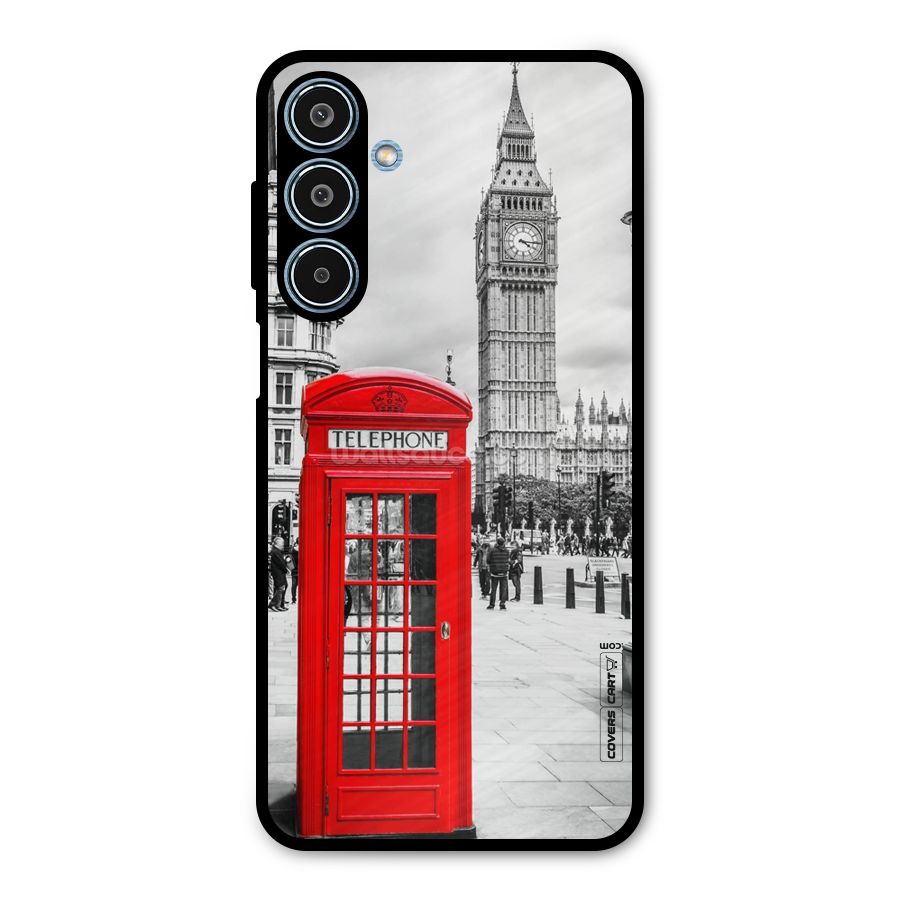 Telephone Booth Metal Back Case for Galaxy M35